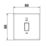 LAP  45A 1-Gang 2-Pole Cooker Switch Matt Black with LED with Red Inserts