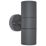 Luceco Azurar Outdoor Decorative External Wall Light Slate Grey