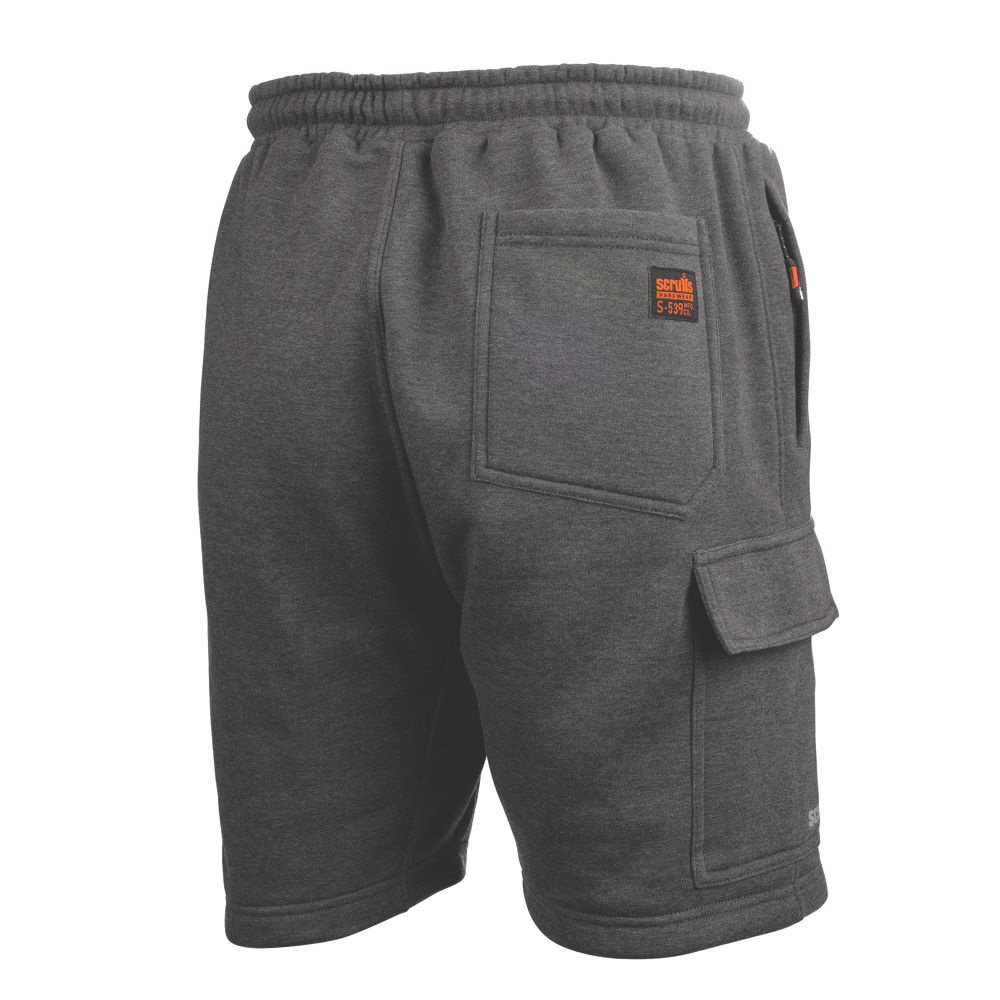 Scruffs Jogger Shorts Charcoal Marl Large 31-40