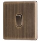 Arlec  10A 1-Gang 2-Way Light Switch  Antique Brass