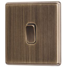 Arlec  10A 1-Gang 2-Way Light Switch  Antique Brass
