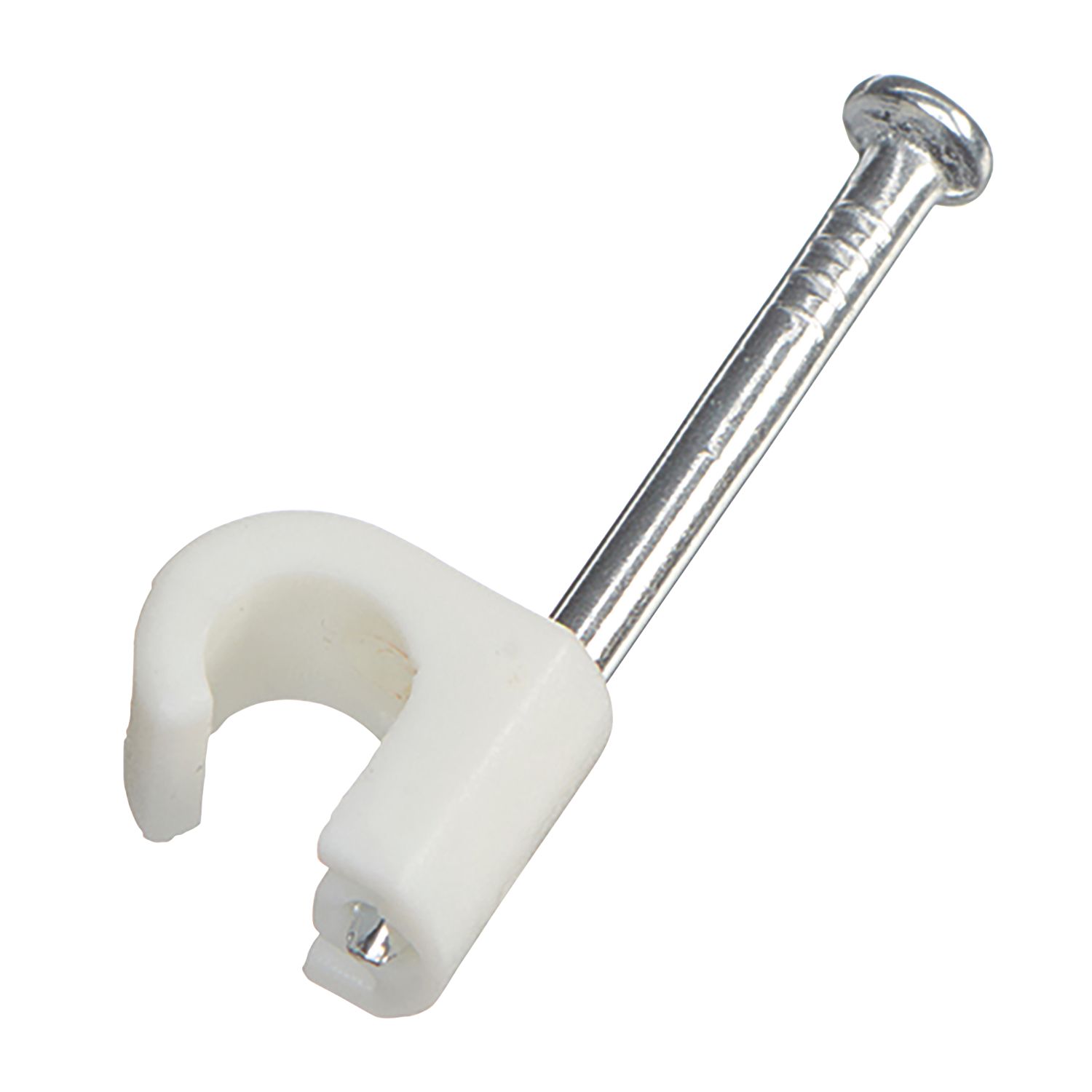 Vimark White Round Cable Clips 5-7mm 100 Pack (519VT)