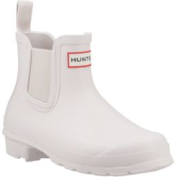Hunter Original Chelsea Size 7 Womens Light Grey  Non Safety Dealer Boots