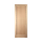 Jeld-Wen  Unfinished Oak Veneer Wooden 1-Panel Shaker Internal Door 2040mm x 826mm