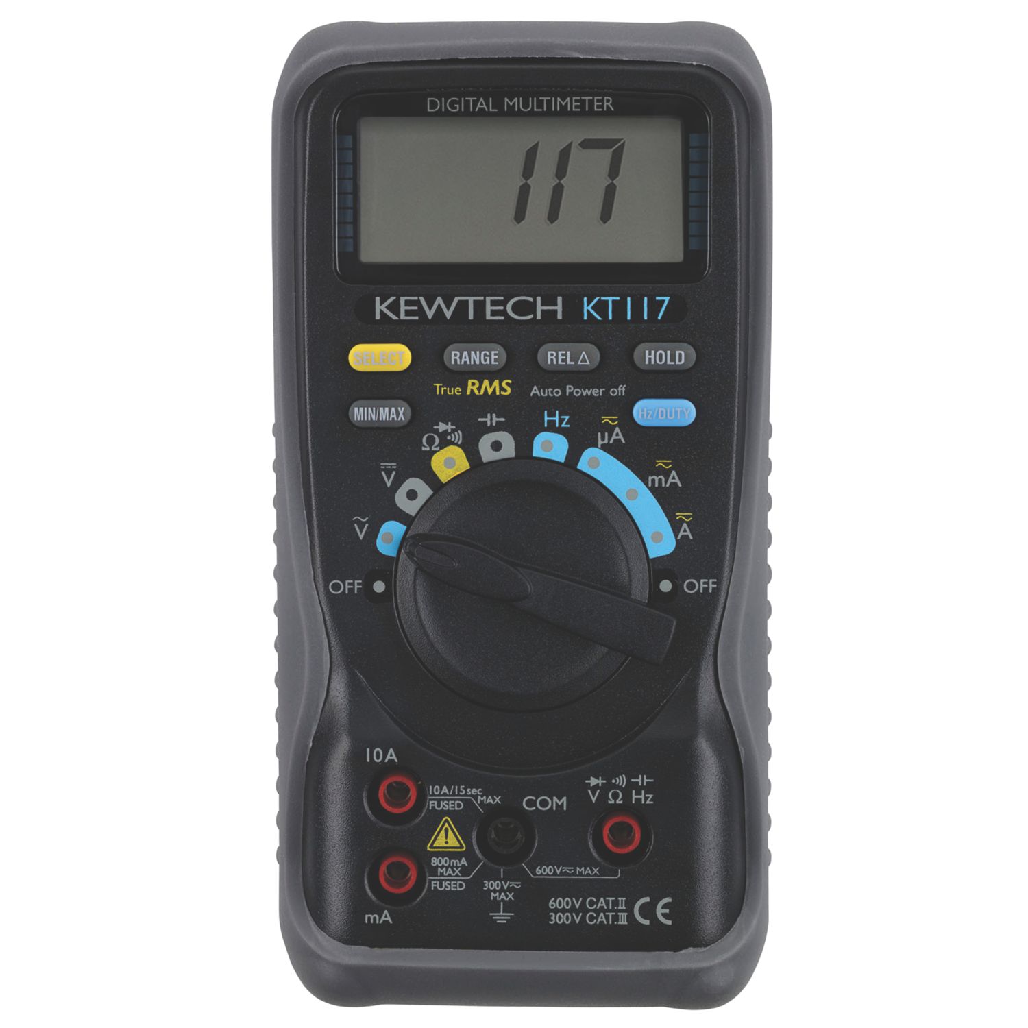Kewtech AC/DC True RMS Digital Multimeter 600V (5205P)