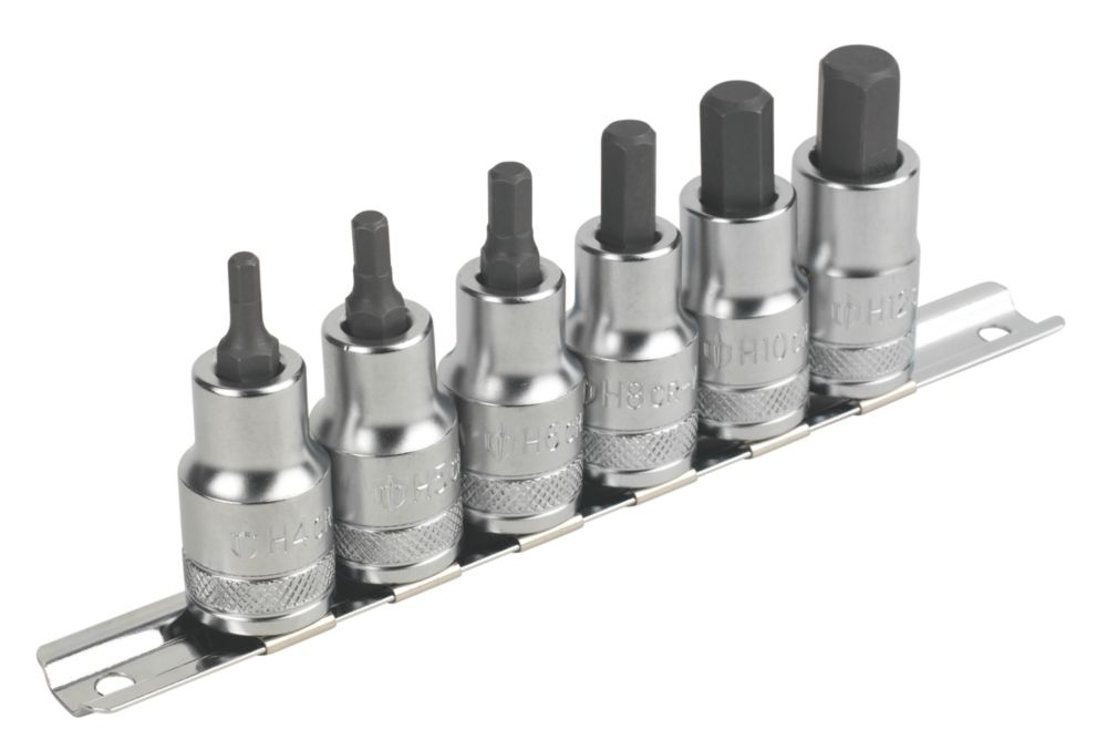 Extra Long Allen Wrench Hex Bit Socket Set (10 Pack) - Long 6 Hex Bit in  3/8 Metric Drive Sizes: 3mm, 4mm, 4.5mm, 5mm, 5.5mm, 6mm, 7mm, 8mm, 9mm