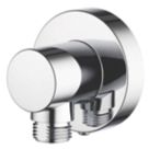 Aqualisa  Shower Hose Wall Outlet Chrome 67mm