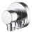 Aqualisa  Shower Hose Wall Outlet Chrome 67mm