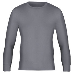 Workforce WFU2600 Long Sleeve Thermal T-Shirt Base Grey Medium 33-35" Chest