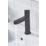 Bristan Liso Black 192mm Standard Round Head Mono Basin Mixer Tap  With Clicker Waste