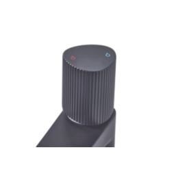 Bristan Liso Black 192mm Standard Round Head Mono Basin Mixer Tap  With Clicker Waste