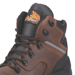 U-Power Greenland Size 8  Dark Brown Water-Resistant  Safety Boots