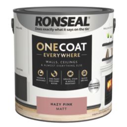 Ronseal 2.5Ltr Hazy Pink Matt Emulsion Multi Surface Paint