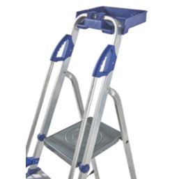 Werner Aluminium 2.12m 7 Step Platform Step Ladder With Handrail