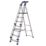 Werner Aluminium 2.12m 7 Step Platform Step Ladder With Handrail
