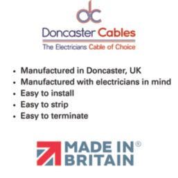 Doncaster Cables HFS500 Red 1.5mm² LSNH Fire Resistant Cable 100m Drum