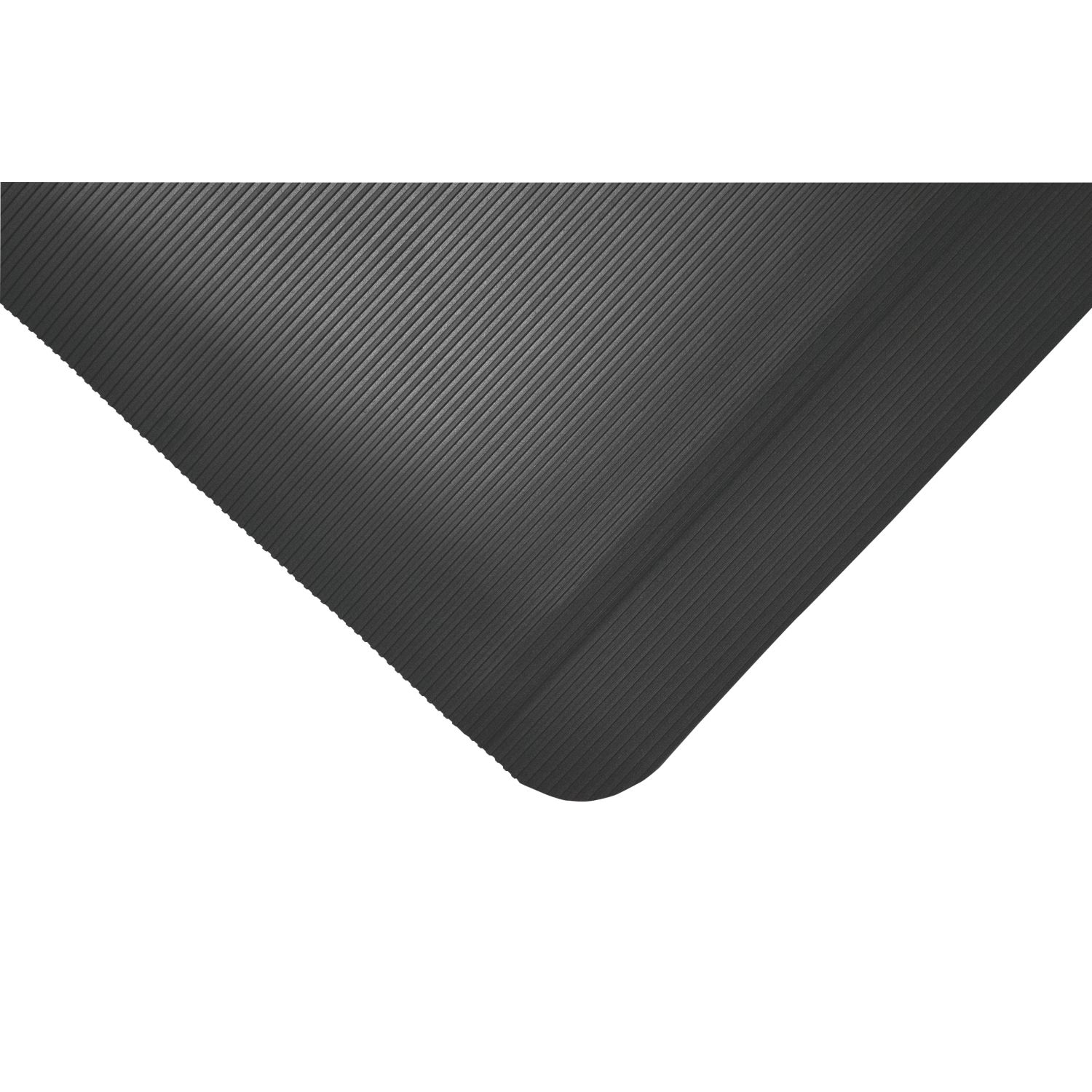 COBA Fluted Anti-Fatigue Floor Mat Black 0.9m x 0.6m x 10mm (520FV)