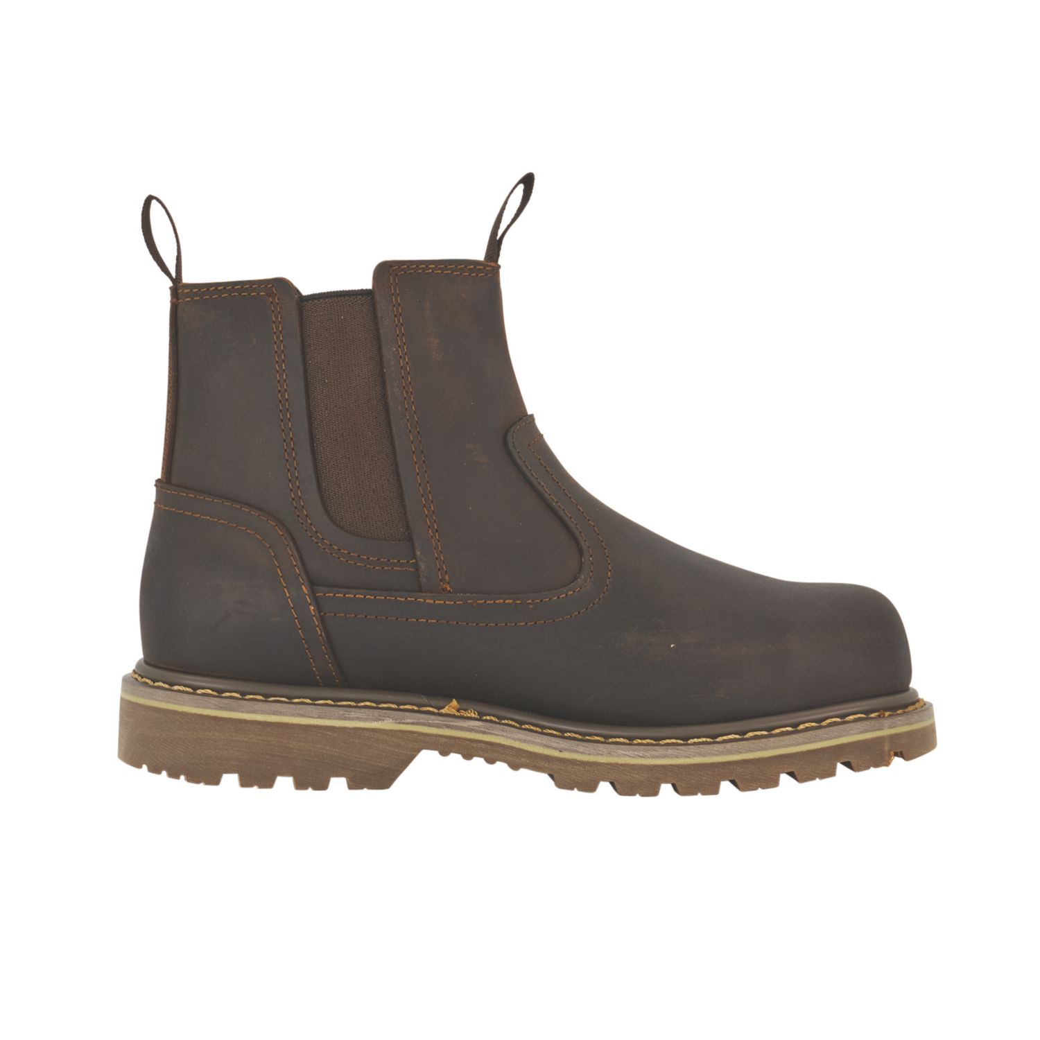 Site Mudguard Size 7 Womens Brown Steel Toe Cap Safety Dealer Boots (520HE)