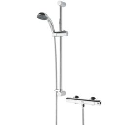 Bristan Zing Rear-Fed Exposed Chrome Thermostatic Mixer Shower