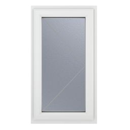Crystal  Right-Hand Opening Obscure Triple-Glazed Casement White uPVC Window 610mm x 1115mm