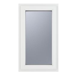 Crystal  Right-Hand Opening Obscure Triple-Glazed Casement White uPVC Window 610mm x 1115mm