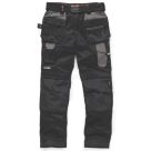 Scruffs Pro Flex Holster Work Trousers Black 32" W 32" L