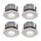 Saxby CosmosMidi Fixed  Fire Rated LED Recessed Downlight White 6W 630lm 4 Pack