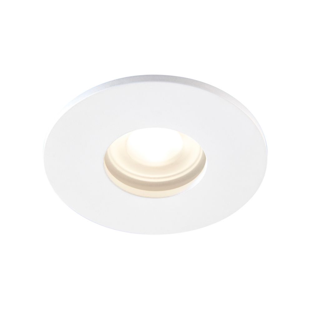 Saxby Orbitalplus - Fire Rated Integrated LED 1 Light Bathroom Recessed Light Matt White Ip65 46536813