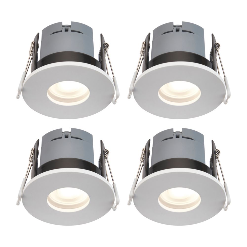 Saxby CosmosMidi Fixed Fire Rated LED Recessed Downlight White 6W
