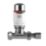 Drayton TRV4 15mm x 1/2" White/Chrome Straight Designer Thermostatic Radiator Valve & Lockshield