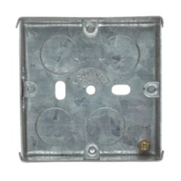 Appleby  1-Gang Galvanised Steel  Knockout Box 35mm