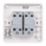 Schneider Electric Lisse 10AX 2-Gang 2-Way 10AX Light Switch  White