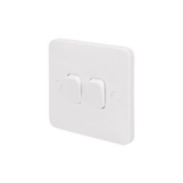 Schneider Electric Lisse 10AX 2-Gang 2-Way 10AX Light Switch  White