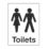 Womens / Gents Toilet Sign 200mm x 150mm