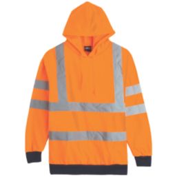 Pro RTX High Visibilty  Hoodie Orange / Navy X Large 48" Chest