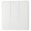 British General Evolve 20A 16AX 3-Gang 2-Way Light Switch  Pearlescent White