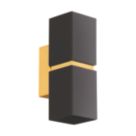 Eglo Passa LED Wall Light Black/Gold 3W 250lm