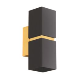 Eglo Passa LED Wall Light Black/Gold 3W 250lm