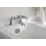 Bristan 1901 Chrome-Plated 145mm Deck Mounted Cross Head 2 Tap Holes Bath Mixer Tap