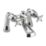 Bristan 1901 Chrome-Plated 145mm Deck Mounted Cross Head 2 Tap Holes Bath Mixer Tap