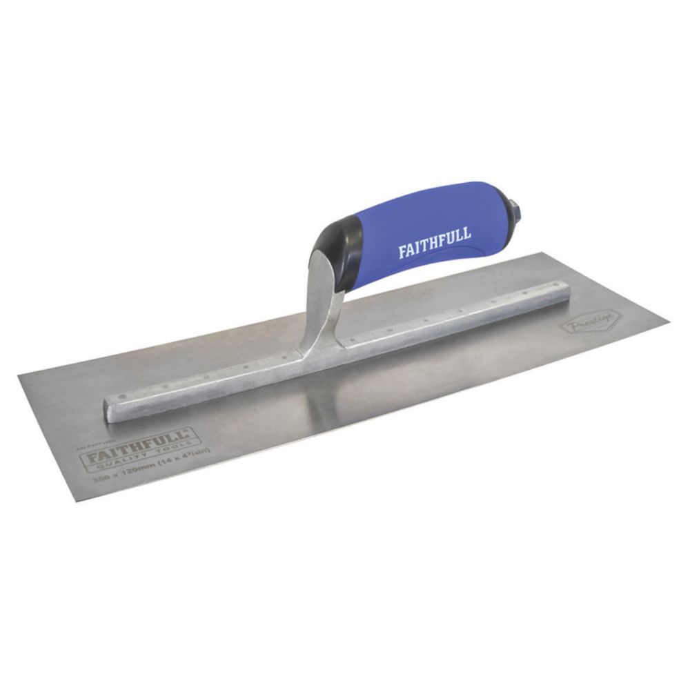 R.S.T. RTR16SSD Plasterer's Finishing Trowel Stainless Steel Soft Touch Handle 16 x 4in RSTRTR16SSD - 3
