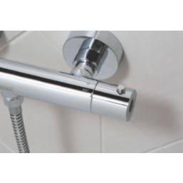 Bristan Zing Rear-Fed Exposed Chrome Thermostatic Mixer Shower