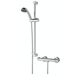Bristan Zing Rear-Fed Exposed Chrome Thermostatic Mixer Shower
