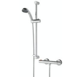 Bristan Zing Rear-Fed Exposed Chrome Thermostatic Mixer Shower