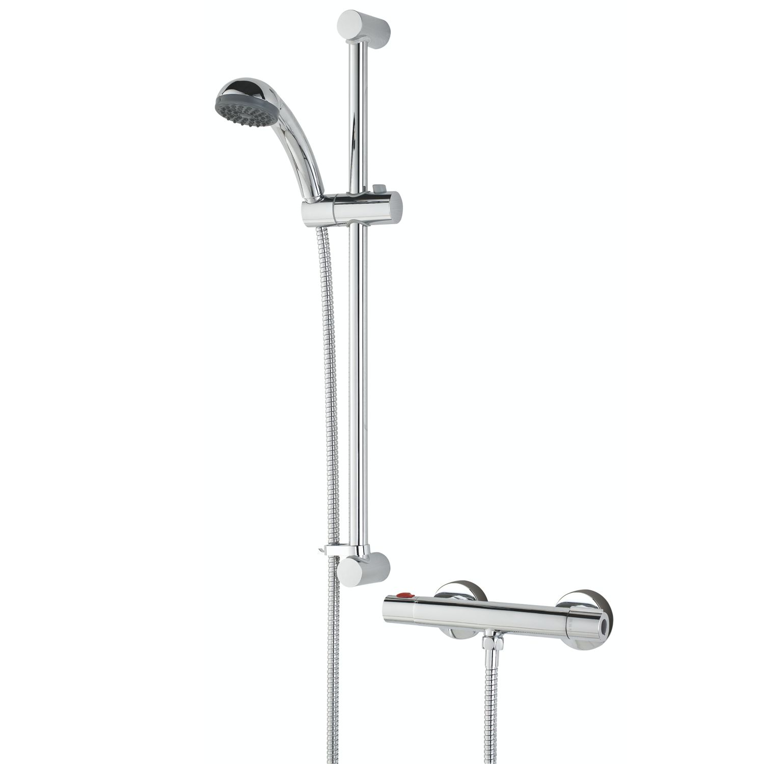 Bristan Zing Rear-Fed Exposed Chrome Thermostatic Mixer Shower (521JE)