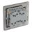 LAP  20A 16AX 3-Gang 2-Way Light Switch  Black Nickel