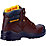 CAT Striver Mid    Safety Boots Brown Size 8