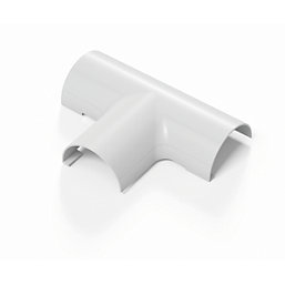 D-Line White Micro+ Trunking Equal Tees 20mm x 10mm 2 Pack
