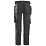 Snickers 6241 Stretch Trousers Black 39" W 32" L