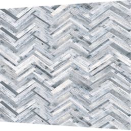 Splashwall  Grey/White Alloy Splashback 900mm x 800mm x 4mm